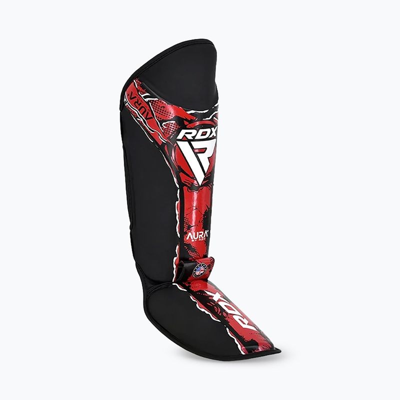 Протектори за пищял и стъпала RDX Instep New Aura F17 Shin black/red 3