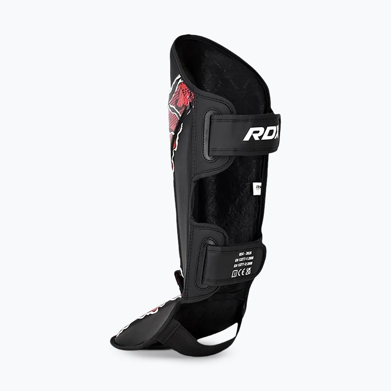 Протектори за пищял и стъпала RDX Instep New Aura F17 Shin black/red 5