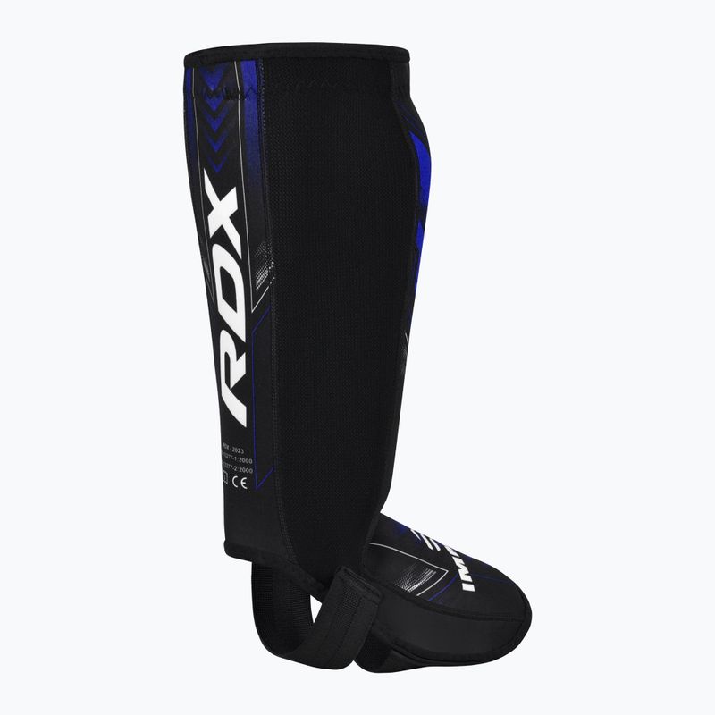 Протектори за пищяли и стъпала RDX IMMAF Approved Neoprene Shin Instep SGN-IMF-1U blue 4