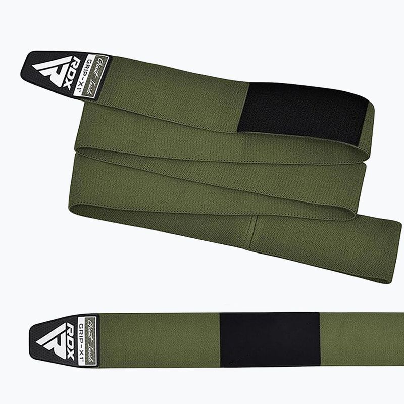 Лента за коляно RDX Compression Elasticated Knee Wrap army green 3