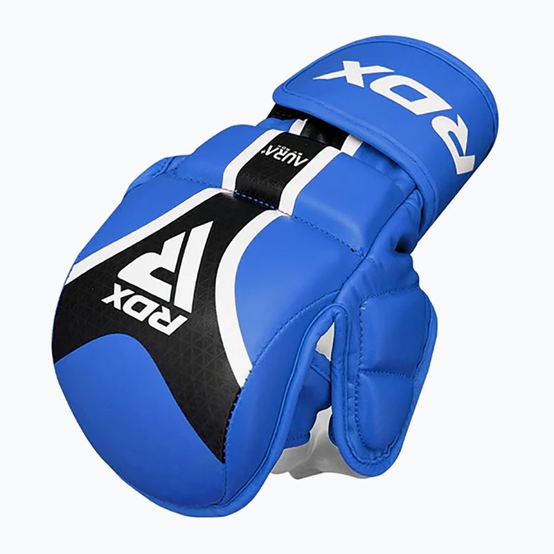 Граплинг ръкавици RDX Grappling Shooter Aura Plus T-17 blue 3