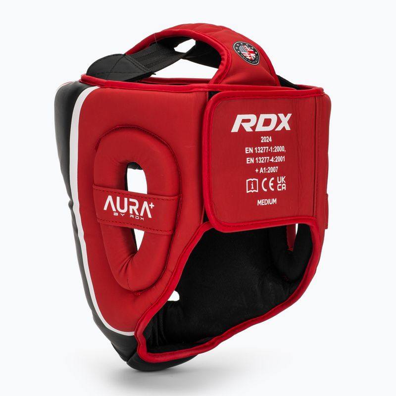Боксова каска RDX Head Guard Aura Plus T-17 red 3