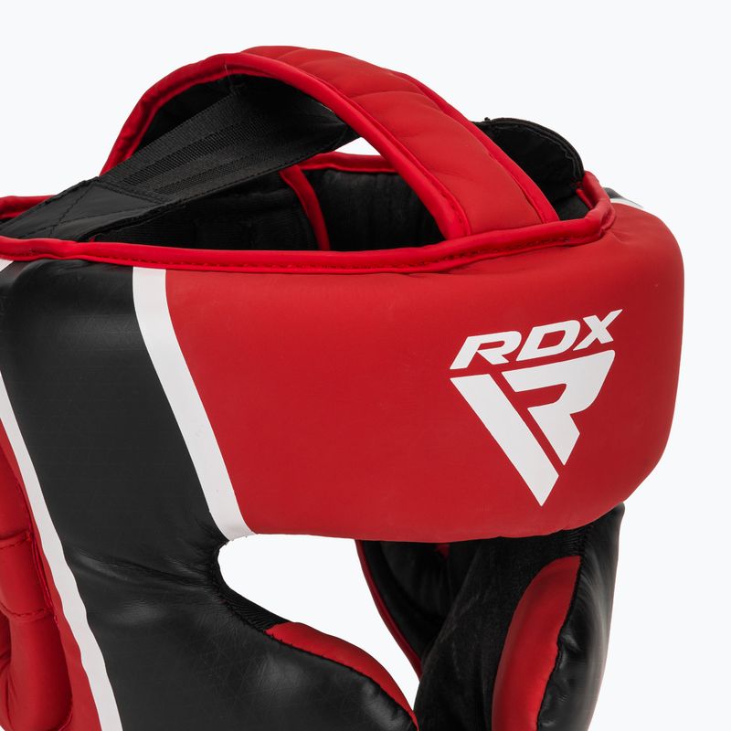 Боксова каска RDX Head Guard Aura Plus T-17 red 4