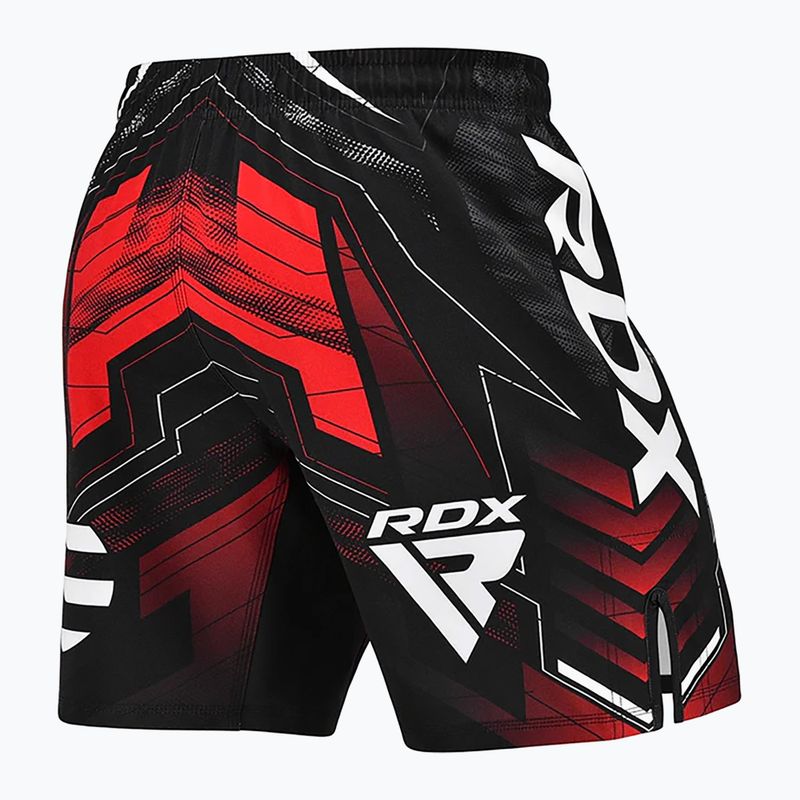 Мъжки шорти за тренировка RDX IMMAF Approved MMA Fight & Training red 3