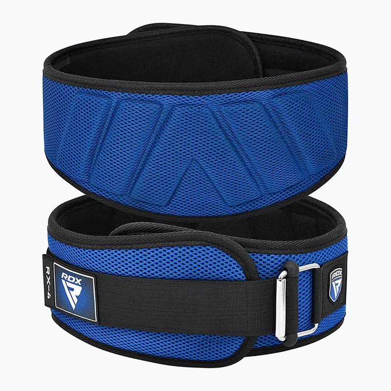 Колан за вдигане на тежести RDX Rx4 Weightlifting Belt blue 2