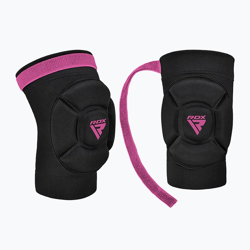 RDX K5 Hosiery Knee Foam протектори за колене черни/розови 3