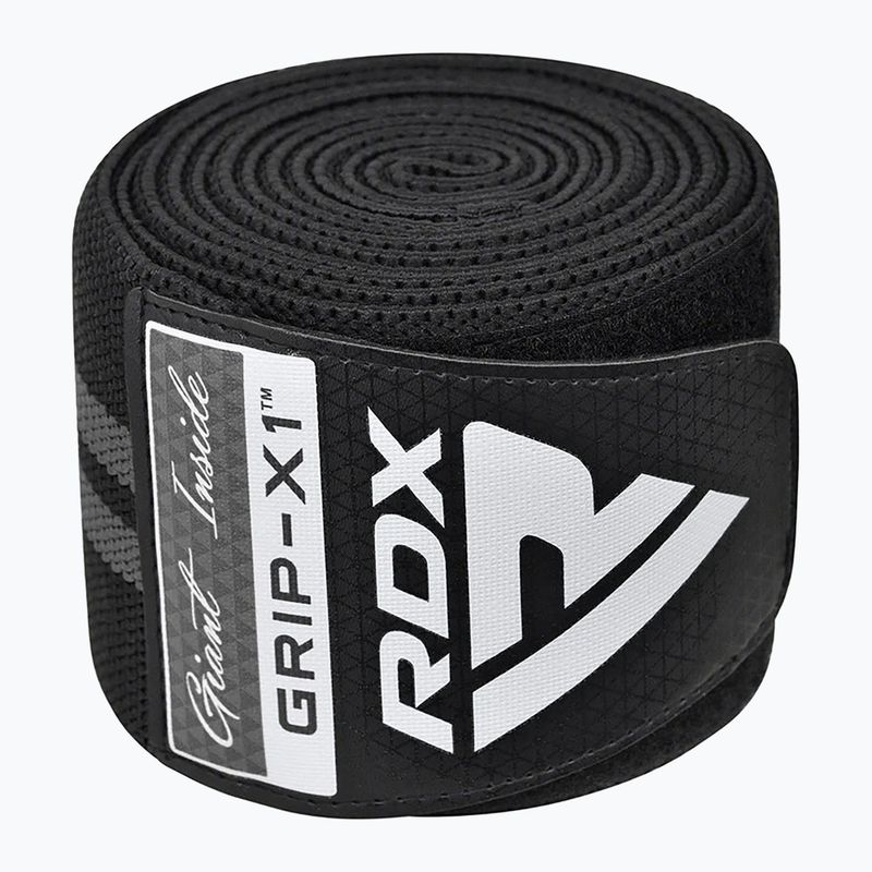 RDX KR11 Gym Knee Wrap черни/сиви протектори за коляно 3