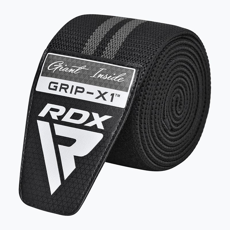 Протектори за колене RDX KR11 Gym Knee Wrap black/grey 4