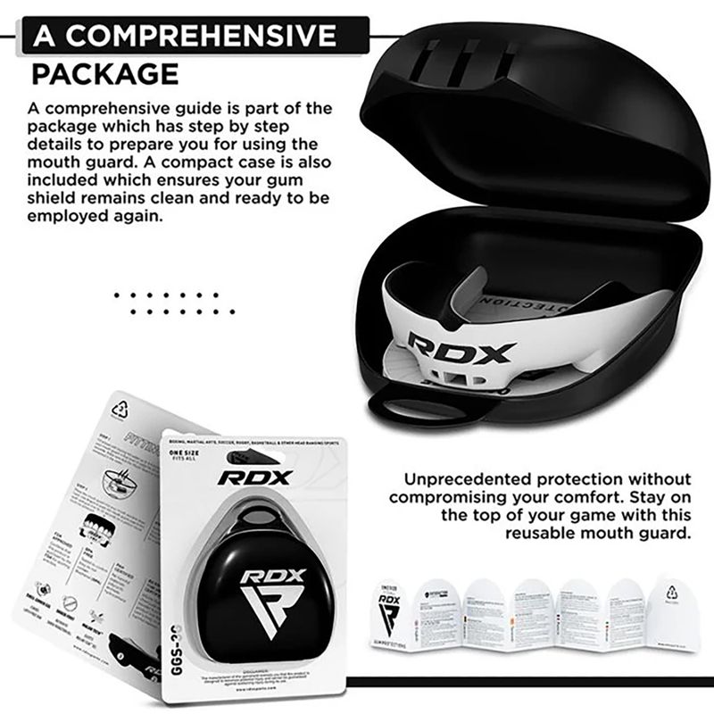 RDX предпазител за уста бял/черен 3