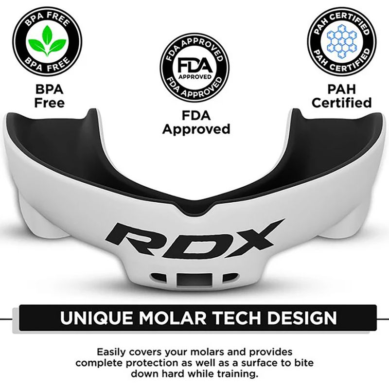 Протектор за челюст RDX Mouth Guard white/black 4