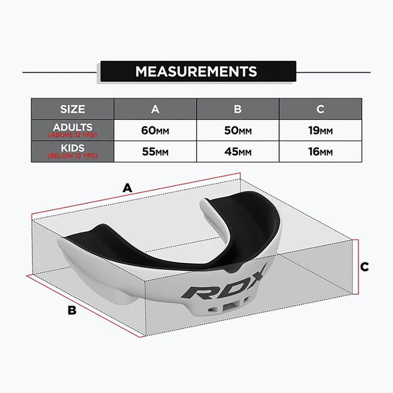 Протектор за челюст RDX Mouth Guard white/black 5