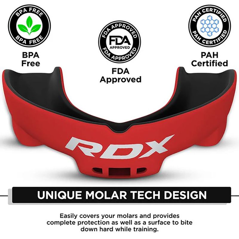 Протектор за челюст RDX Mouth Guard black/red 3