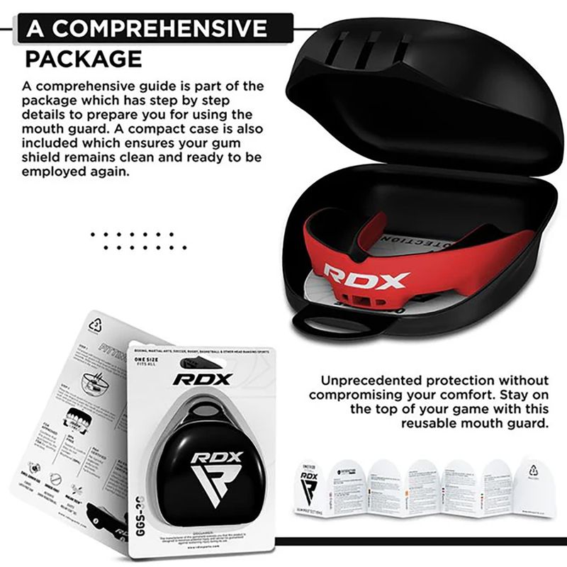 RDX Защита на устата черна/червена 4
