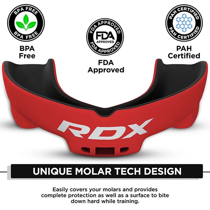 Протектор за челюст RDX Mouth Guard black/red 5