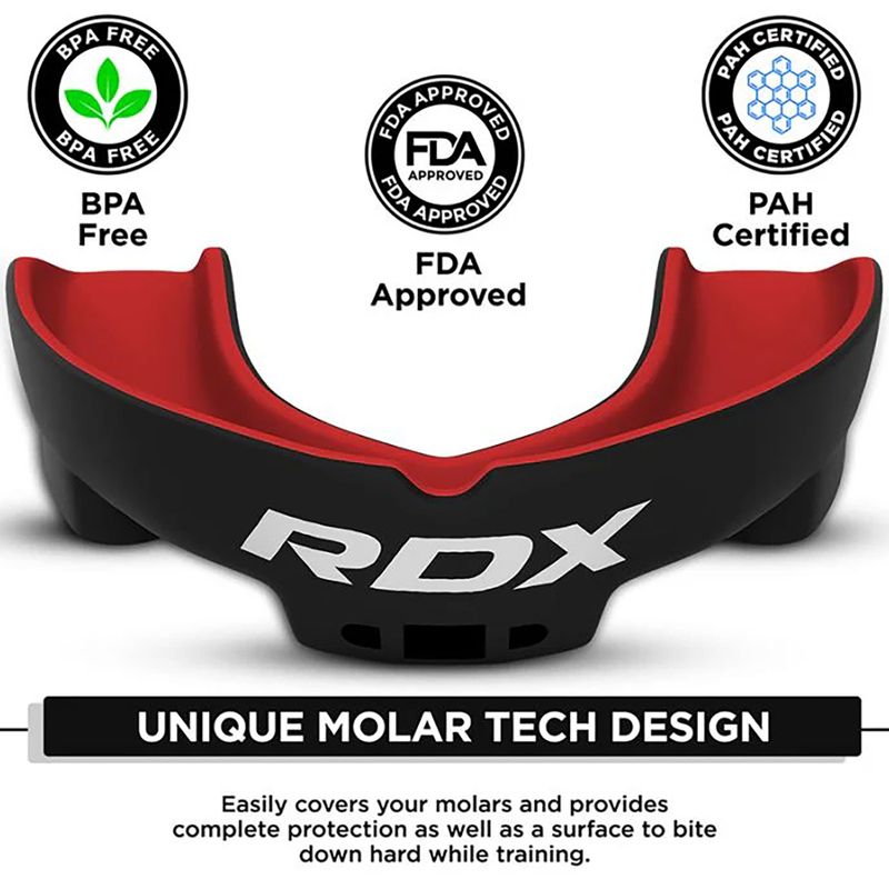 Протектор за челюст RDX Mouth Guard red/black 2