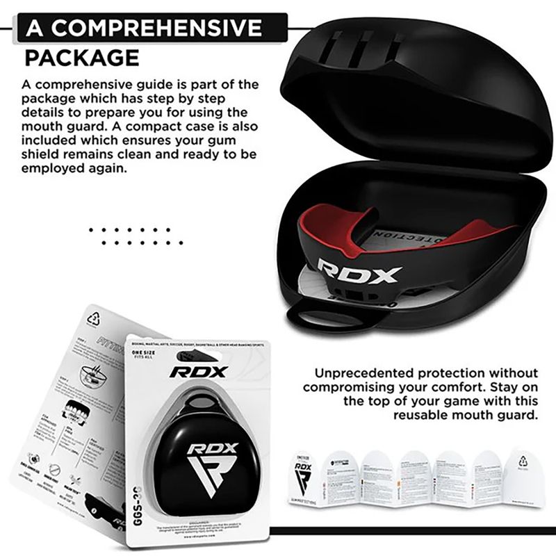 Протектор за челюст RDX Mouth Guard red/black 5