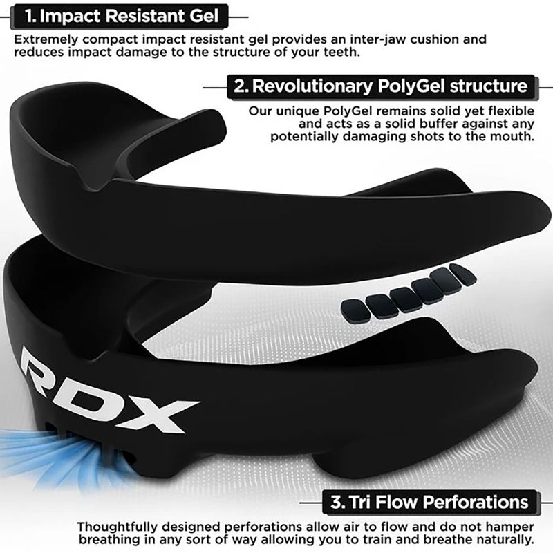 Протектор за челюст RDX Mouth Guard black 2