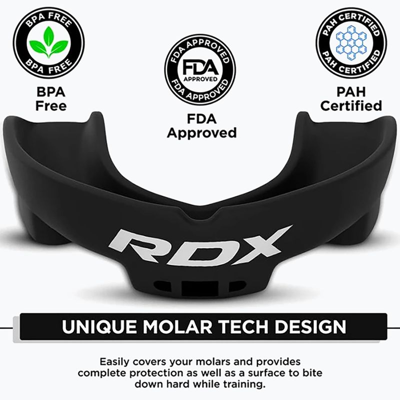 Детски протектор за челюст RDX Mouth Junior black 3