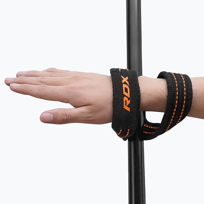 Ремъци за вдигане на тежести RDX Weight Lifting 8 Figure Strap оранжеви 3