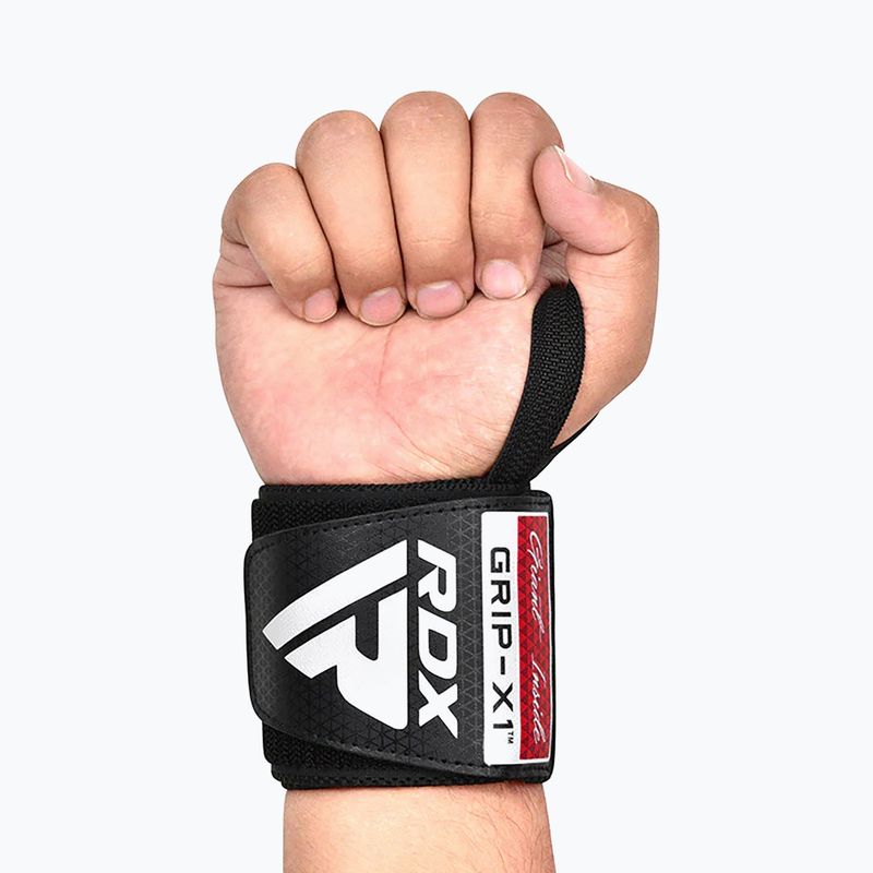 Ортеза за китка RDX WR11 Gym Wrist Wrap черна/червена 3