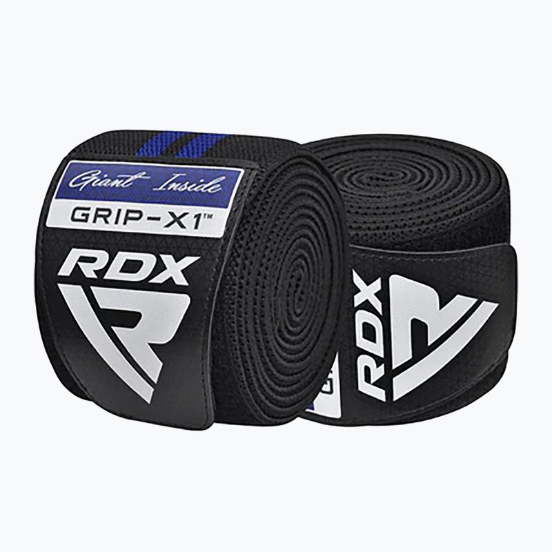 Протектори за колене RDX KR11 Gym Knee Wrap black/blue 2