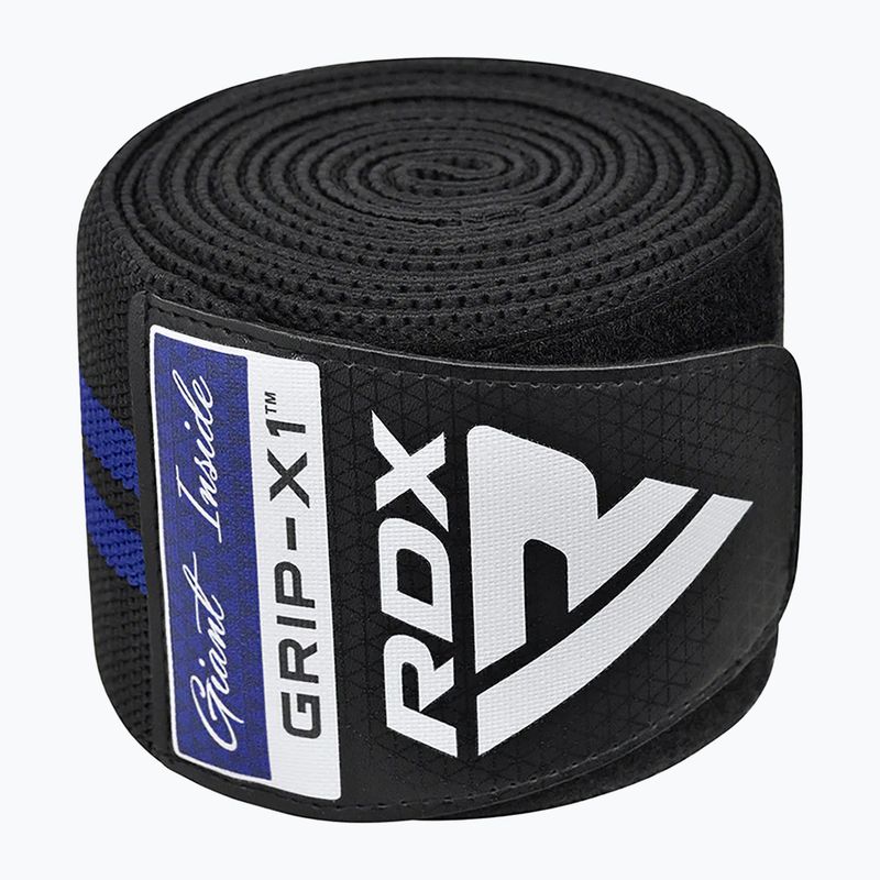 Протектори за колене RDX KR11 Gym Knee Wrap black/blue 3