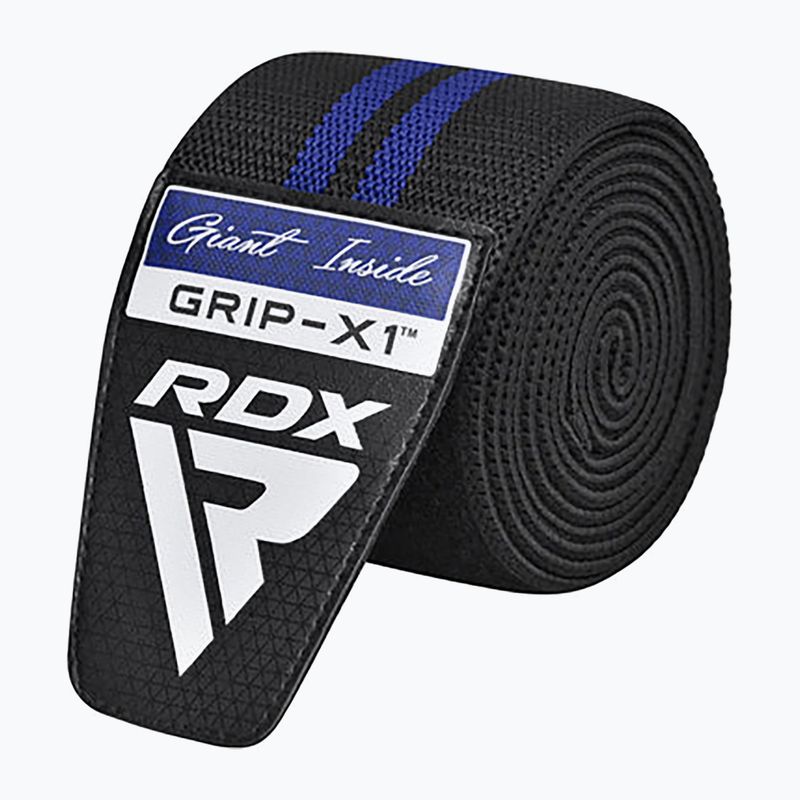 Протектори за колене RDX KR11 Gym Knee Wrap black/blue 4