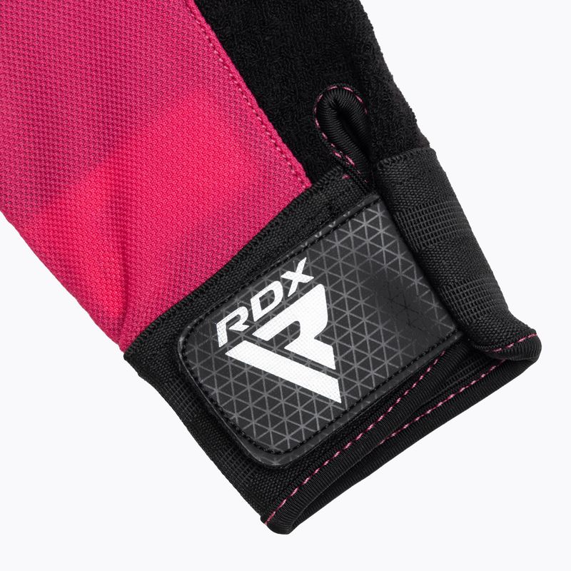 Тренировъчни ръкавици RDX W1F Full Finger pink 5