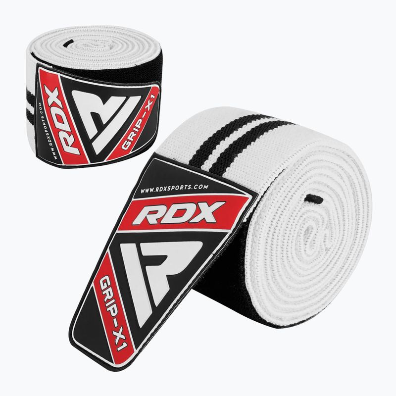 Лента за коляно RDX Compression Elasticated Knee Wrap white 3