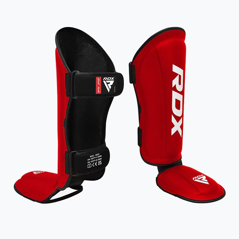 Протектори за пищял и стъпала RDX T1 Shin Instep Molded King red/white 2