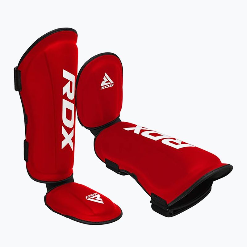 Протектори за пищял и стъпала RDX T1 Shin Instep Molded King red/white 3