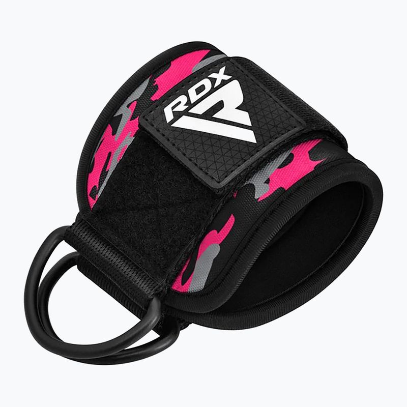 Каишки с кука за глезена RDX A4 Ankle Straps For Gym Cable Machine pink 2