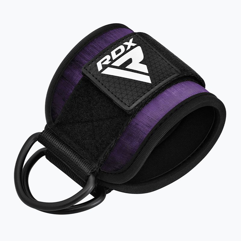 Каишки с кука за глезена RDX A4 Ankle Straps For Gym Cable Machine purple 2