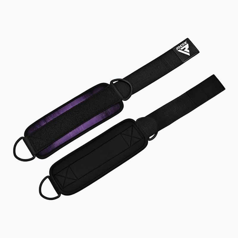 Каишки с кука за глезена RDX A4 Ankle Straps For Gym Cable Machine purple 5