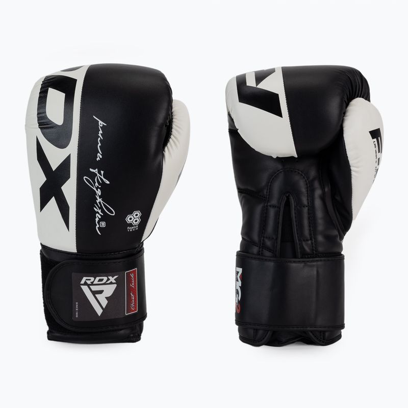 RDX REX F4 бели и черни боксови ръкавици BGR-F4B-10OZ