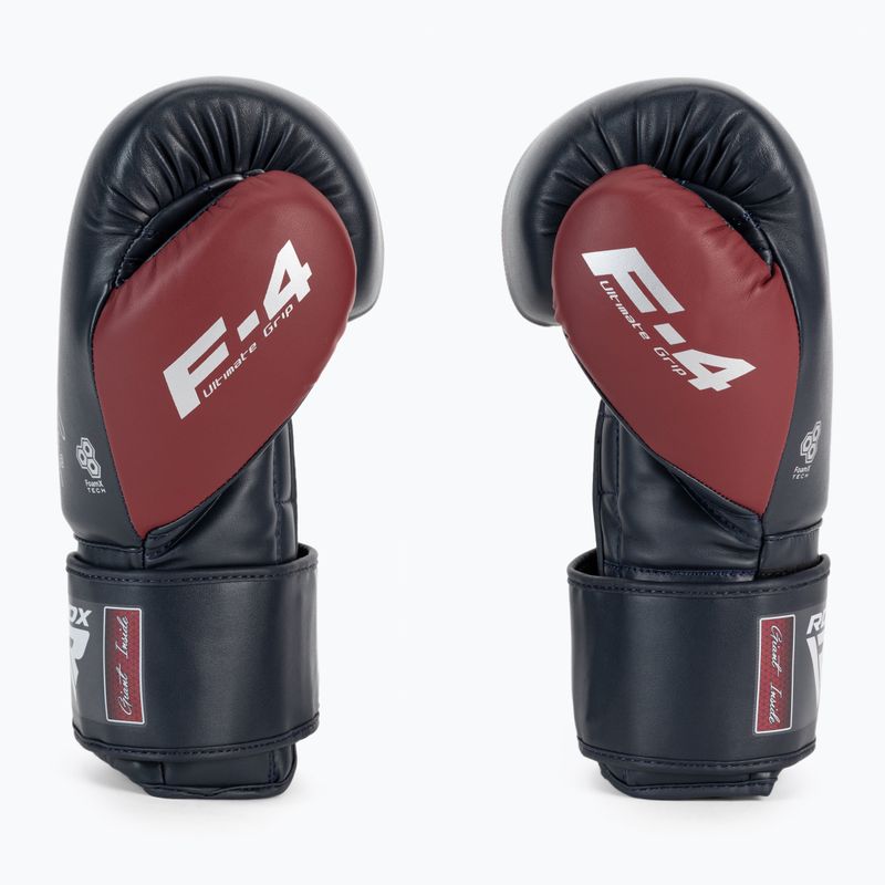 RDX REX F4 черни/червени боксови ръкавици BGR-F4MU-10OZ 4