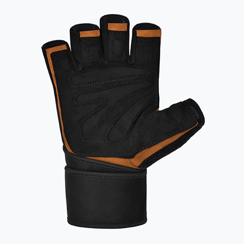 Тренировъчни ръкавици RDX L4 Open Finger Micro Plus Gym tan/black 3