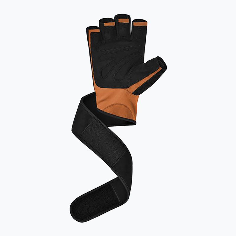 Тренировъчни ръкавици RDX L4 Open Finger Micro Plus Gym tan/black 4