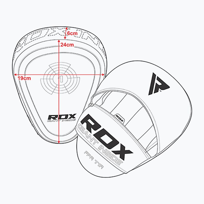 RDX Focus Pad T1 червени/черни тренировъчни дискове 6