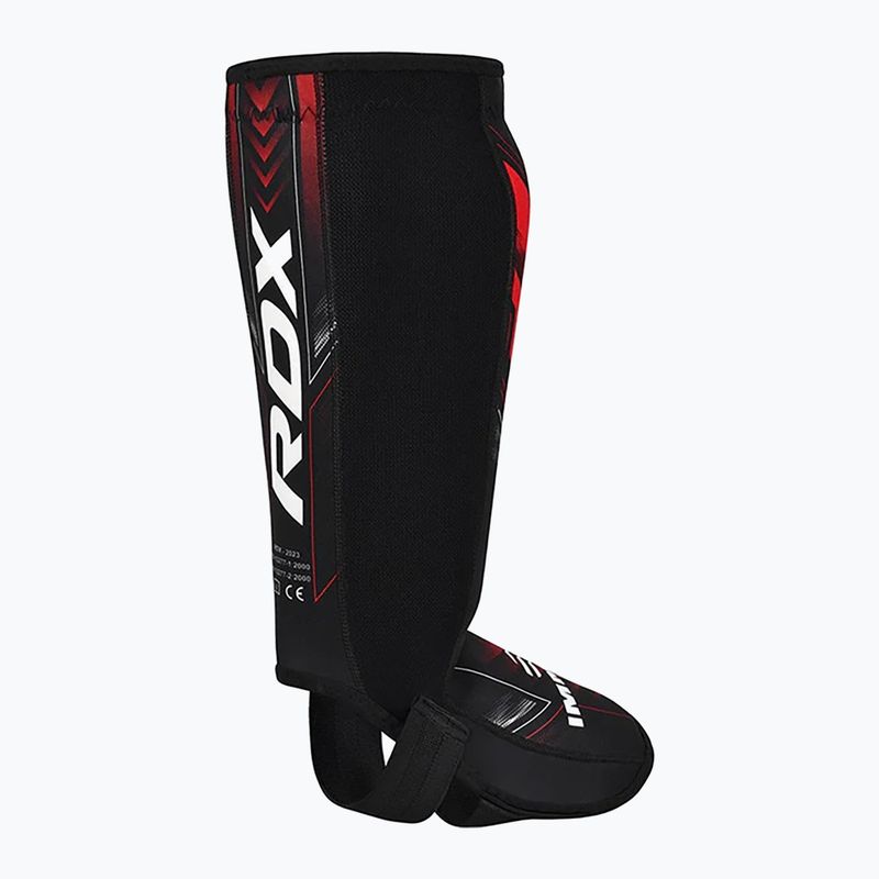 Протектори за подбедрици и стъпала RDX IMMAF Approved Neoprene Shin Instep red 4