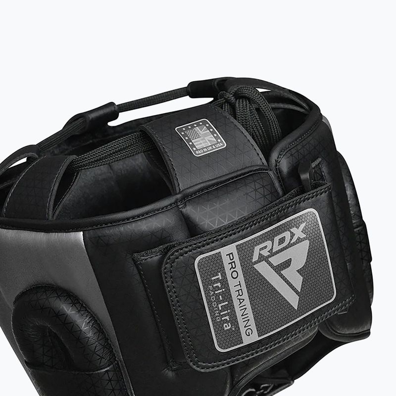 Боксова каска RDX L2 Mark Pro Head Guard With Nose Protection Bar silver 4