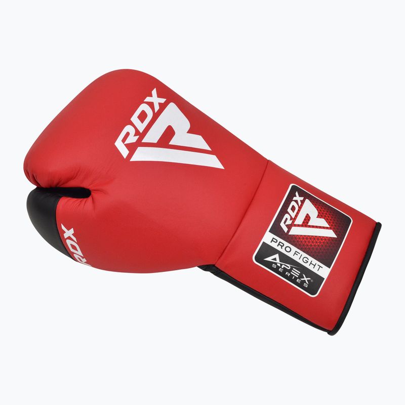 Боксови ръкавици RDX Pro Fight Apex Competition Lace Up red 2