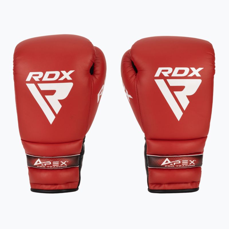 Боксови ръкавици RDX Apex Lace Up Training Sparring Boxing red 2