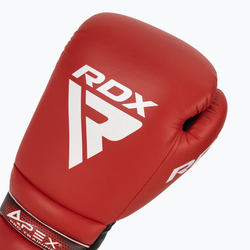 Боксови ръкавици RDX Apex Lace Up Training Sparring Boxing red 5