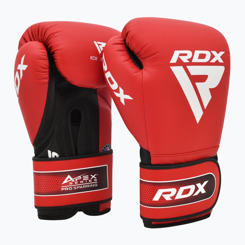 Боксови ръкавици RDX Apex Sparring Training Hook & Loop red 2