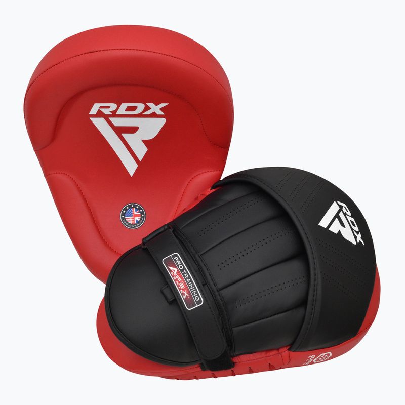 Тренировъчни лапи RDX Apex Curved Boxing Pads red