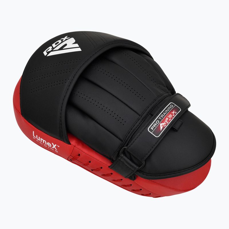 Тренировъчни лапи RDX Apex Curved Boxing Pads red 3