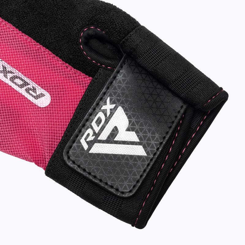 Тренировъчни ръкавици RDX Gym Workout W1 pink 4