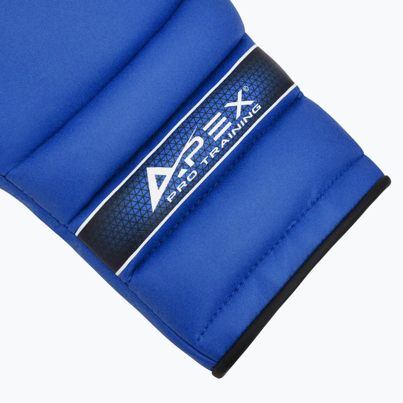 Боксови ръкавици RDX Apex Lace Up Training Sparring Boxing blue 5