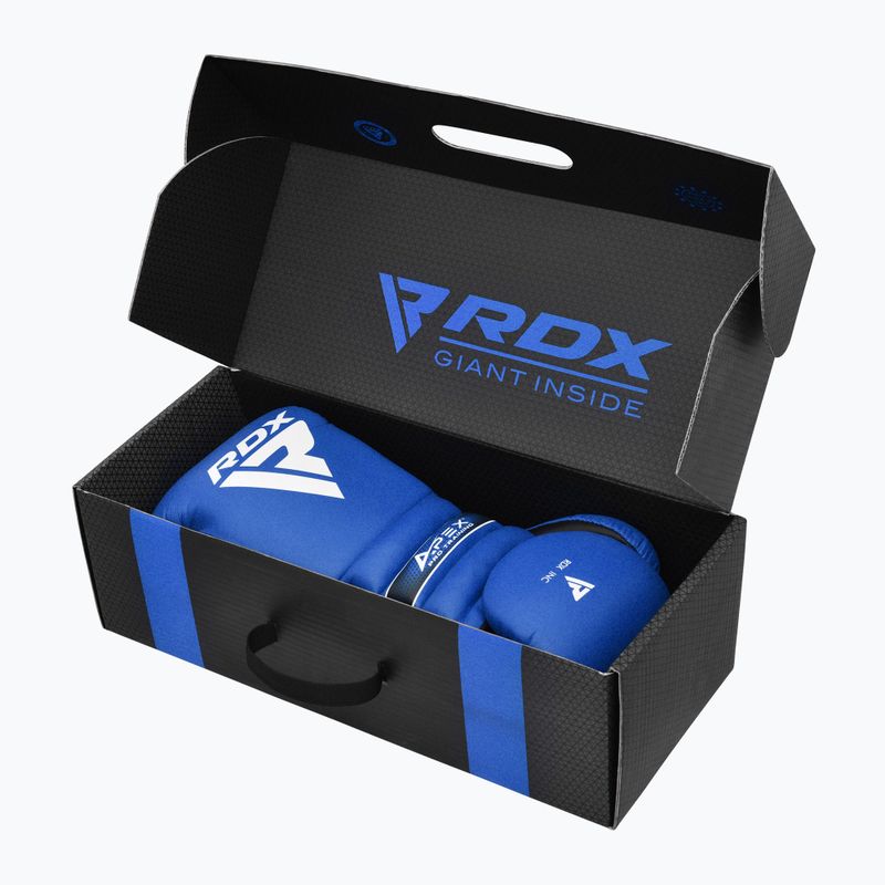 Боксови ръкавици RDX Apex Lace Up Training Sparring Boxing blue 7